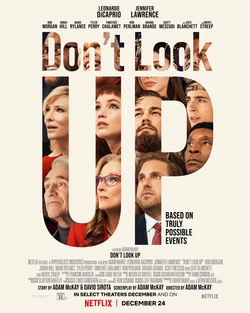 Don’t Look Up poster copyright belongs to Netflix