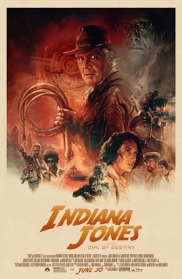 INDIANA JONES DIAL OF DESTINY poster copyright belongs to Walt Disney Studios