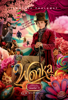 Wonka poster copyright belongs to Warner Bros. Pictures