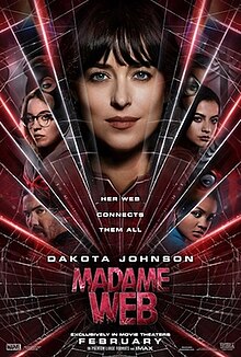 Madam Web’s poster copyright belongs to Sony Pictures Releasing