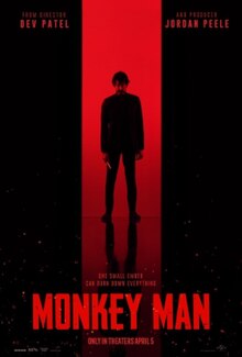 Monkey Man poster copyright belongs to Universal Pictures