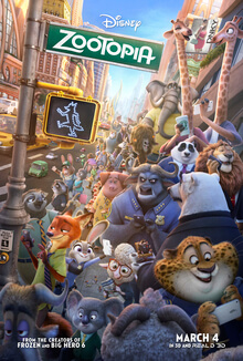 Zootopia poster copyright belongs to Walt Disney Studios