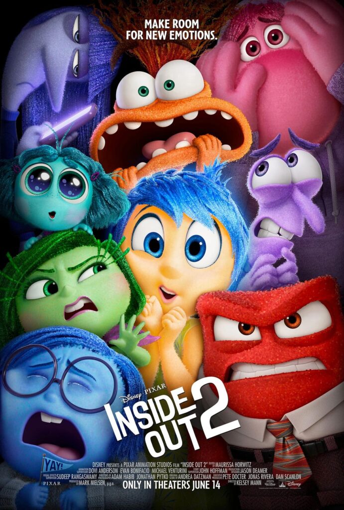 Inside Out 2 poster copyright belongs to Walt Disney Studios Motion Pictures