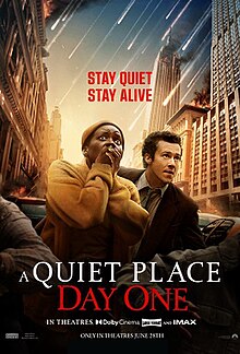 A Quiet Place Day One poster copyright belongs to Paramount Pictures