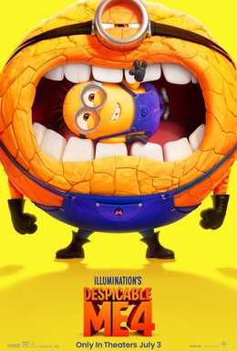 Despicable Me 4 poster copyright belongs to Universal Pictures