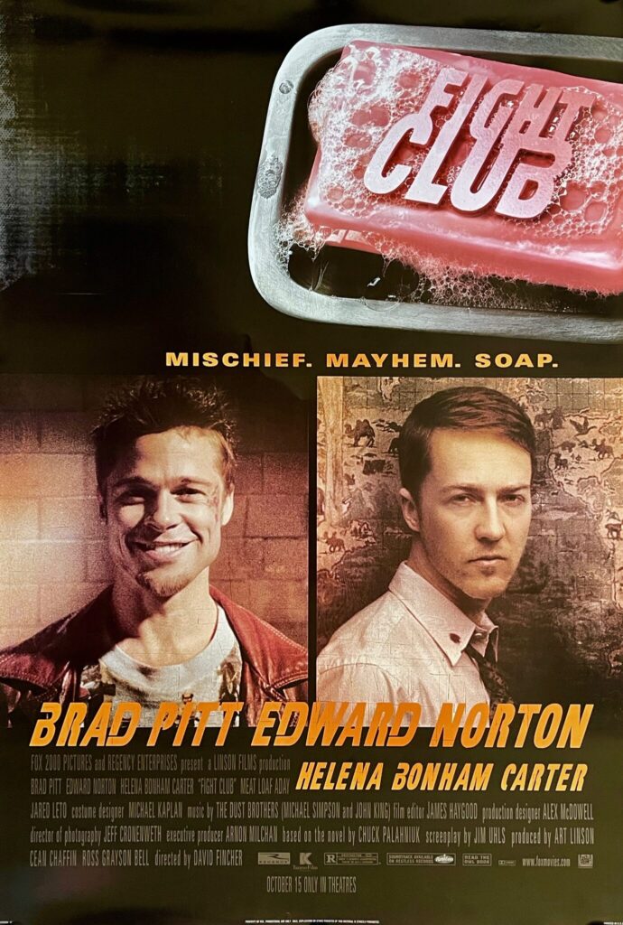 Fight Club poster copyright belongs to 20th Century Fox