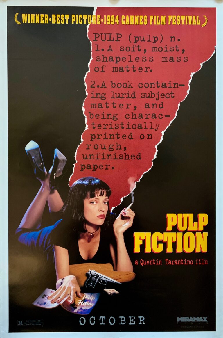 Pulp Fiction poster copyright belongs to Miramax Films