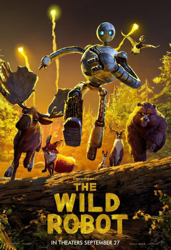 The Wild Robot poster copyright belongs to Universal Pictures