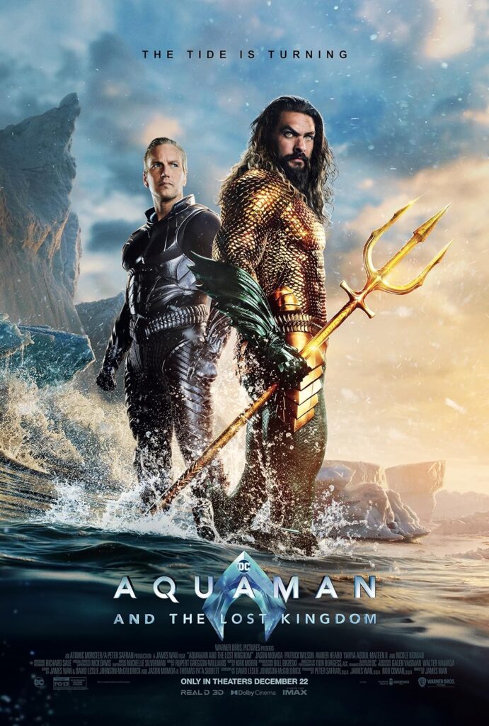 Aquaman & The Lost Kingdom poster copyright belongs to Warner Bros. Pictures