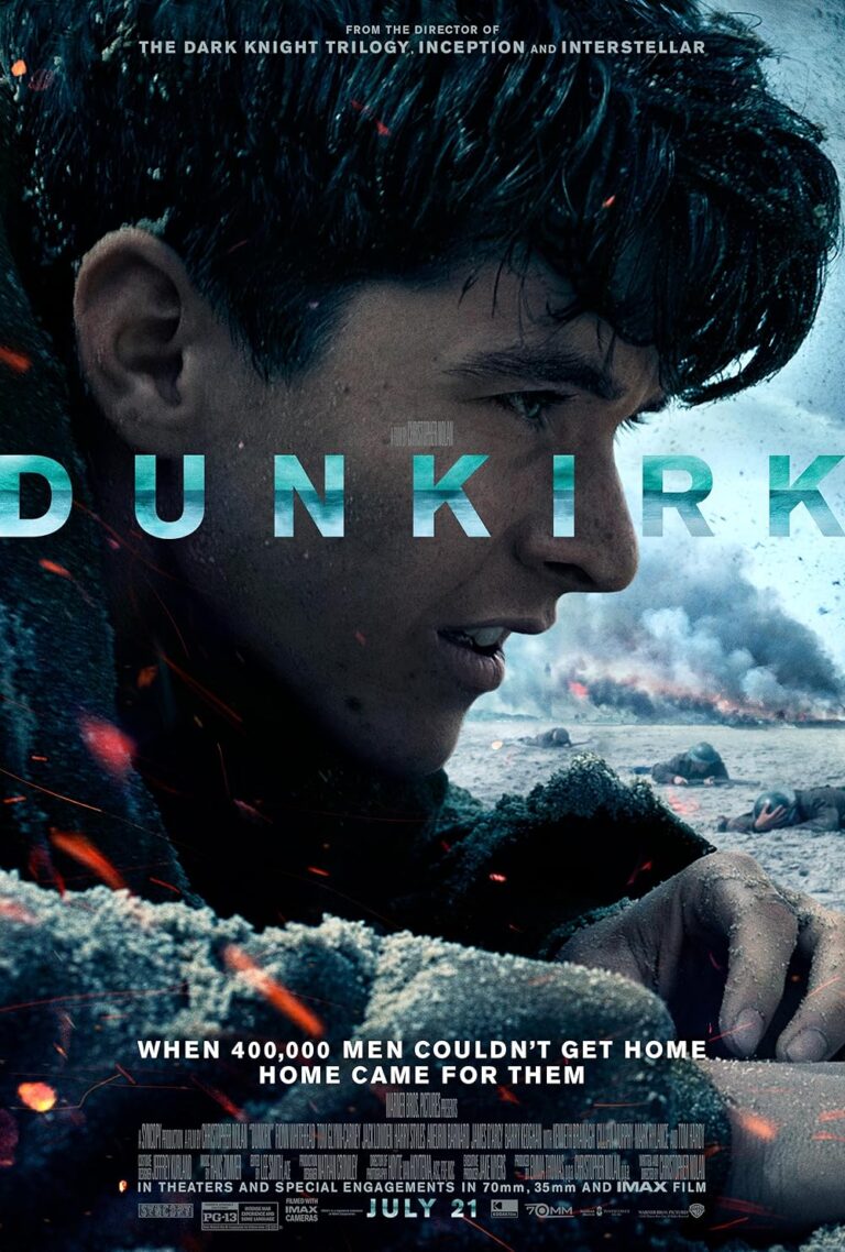 Dunkirk’s poster copyright belongs to Warner Bros. Pictures