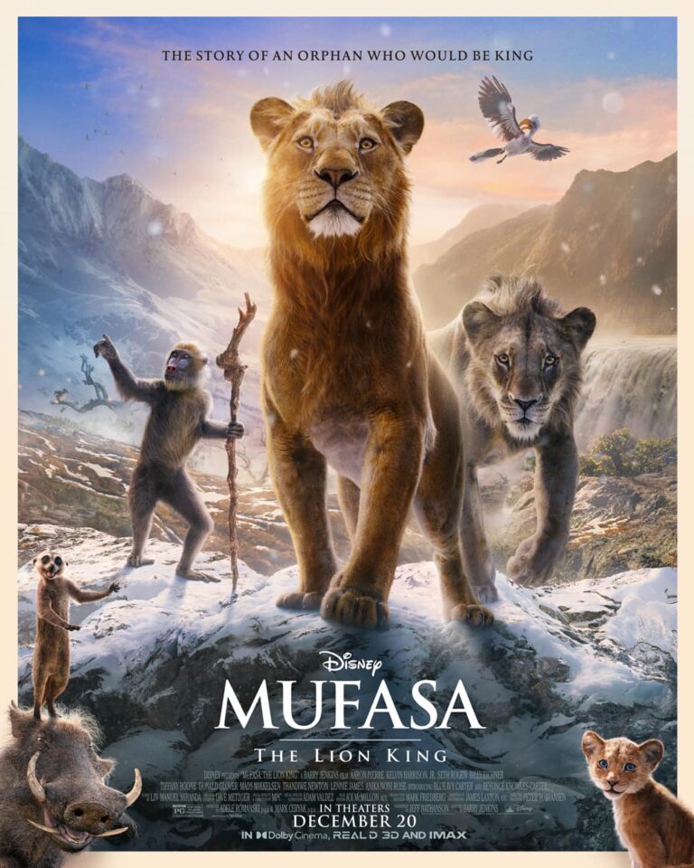 Mufasa the Lion King poster copyright belongs to Walt Disney Studios Motion Pictures