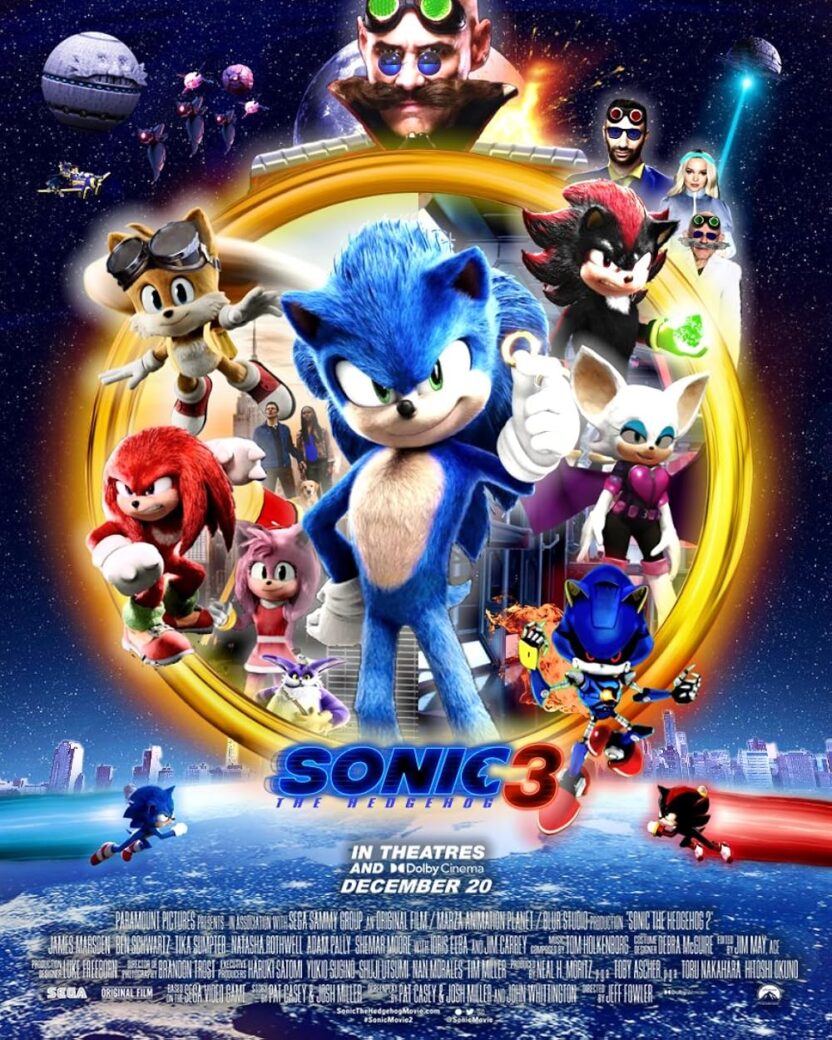 Sonic poster copyright belongs to Paramount Pictures