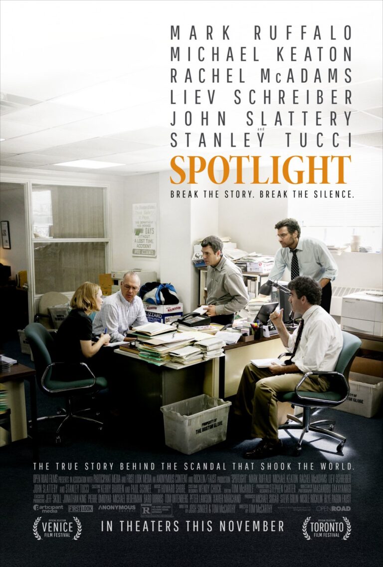 Spotlight poster copyright belongs to Open Road Films