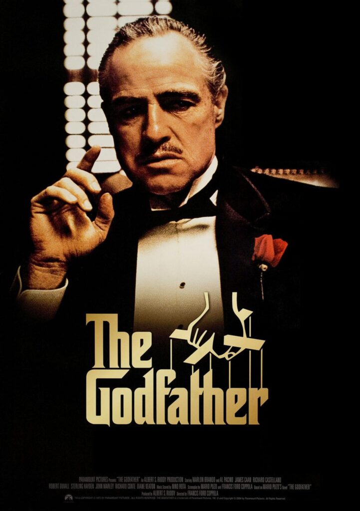 The Godfather’s poster copyright belongs to Paramount Pictures