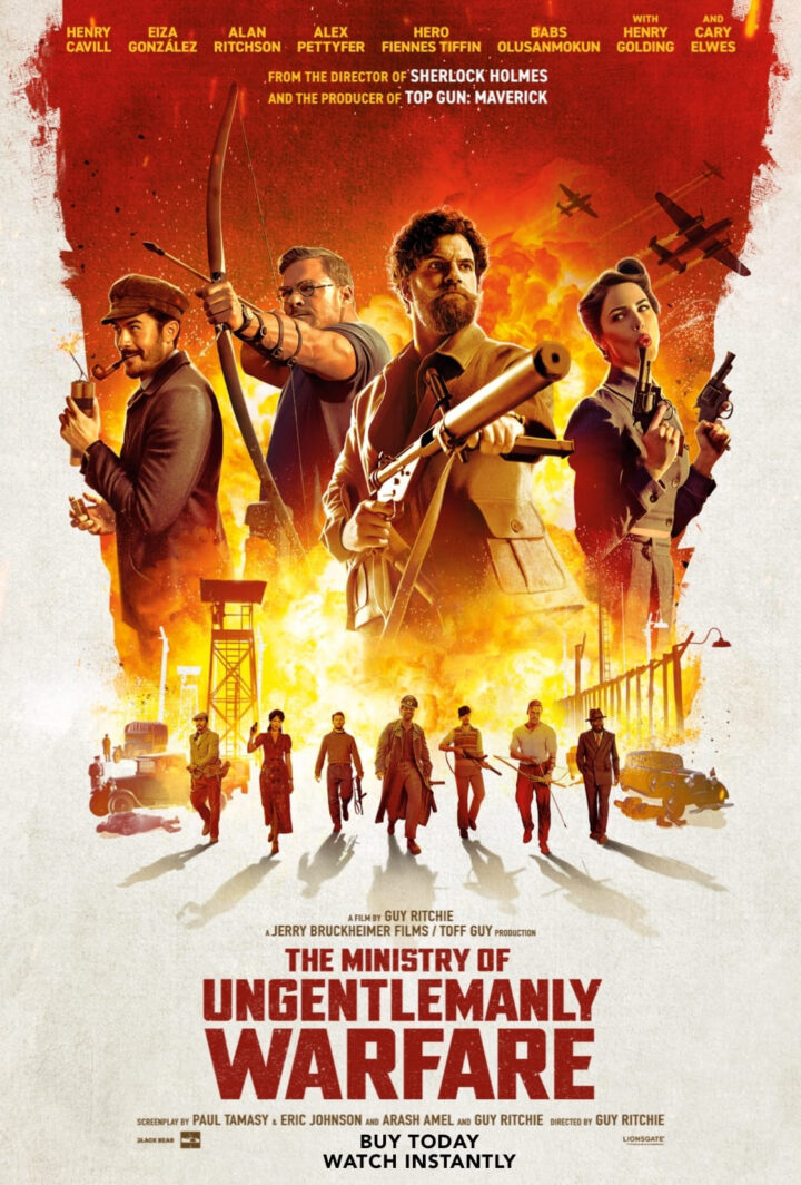 The Ministry of Ungentlemanly Warfare poster copyright belongs to Lionsgate