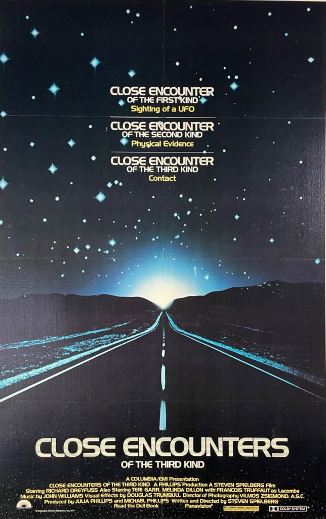 Close Encounters...... Kind’s poster copyright belongs to Columbia Pictures