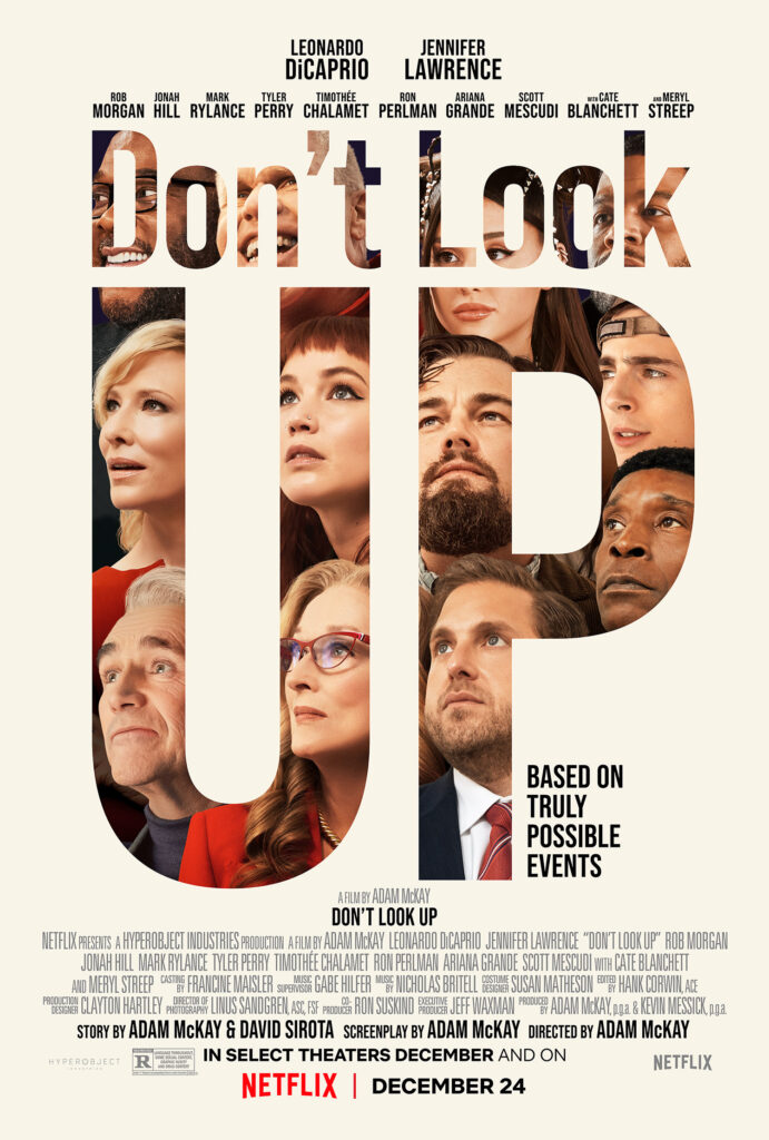 Don’t Look Up poster copyright belongs to Netflix