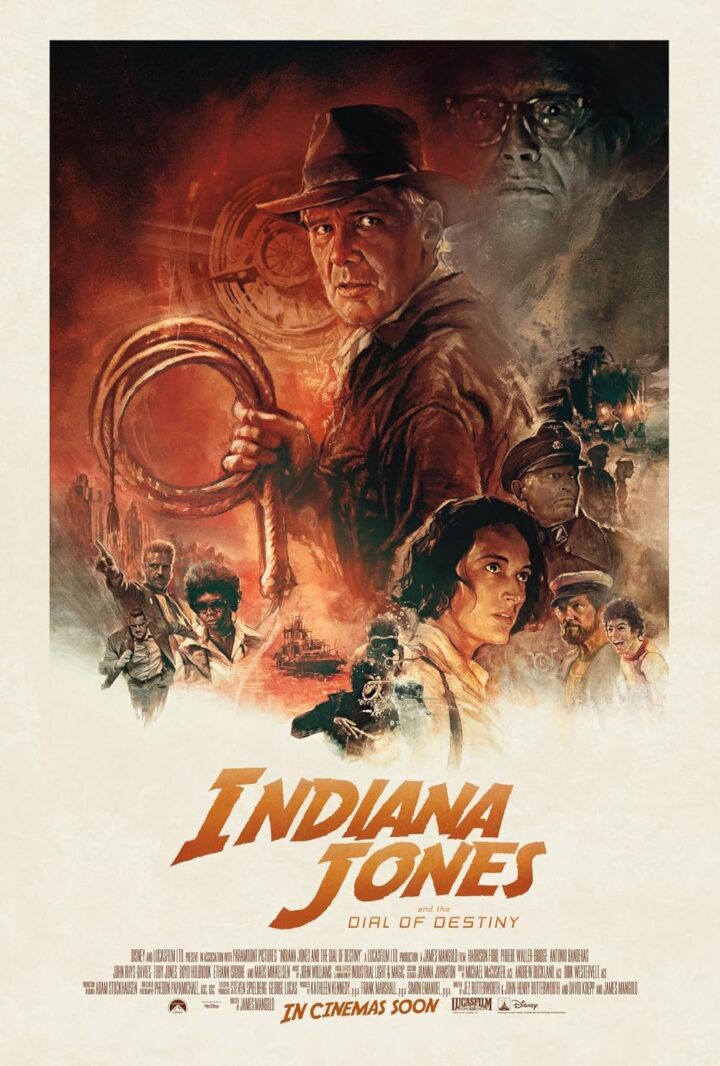 INDIANA JONES DIAL OF DESTINY poster copyright belongs to Walt Disney Studios