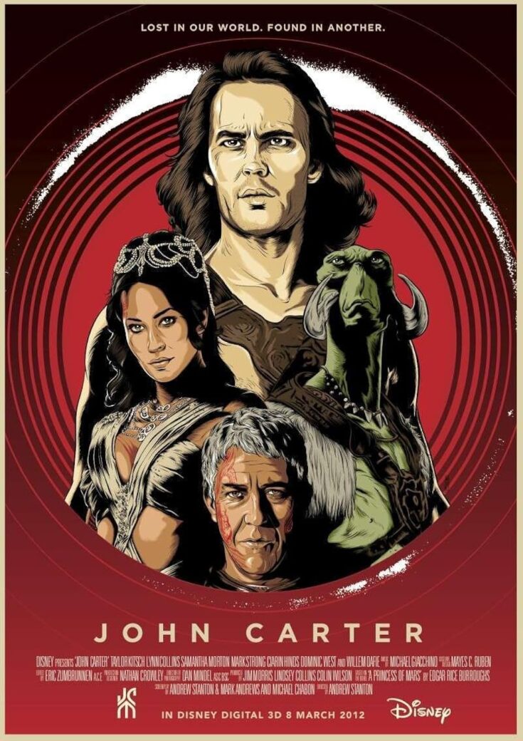 John Carter poster copyright belongs to Walt Disney Studios