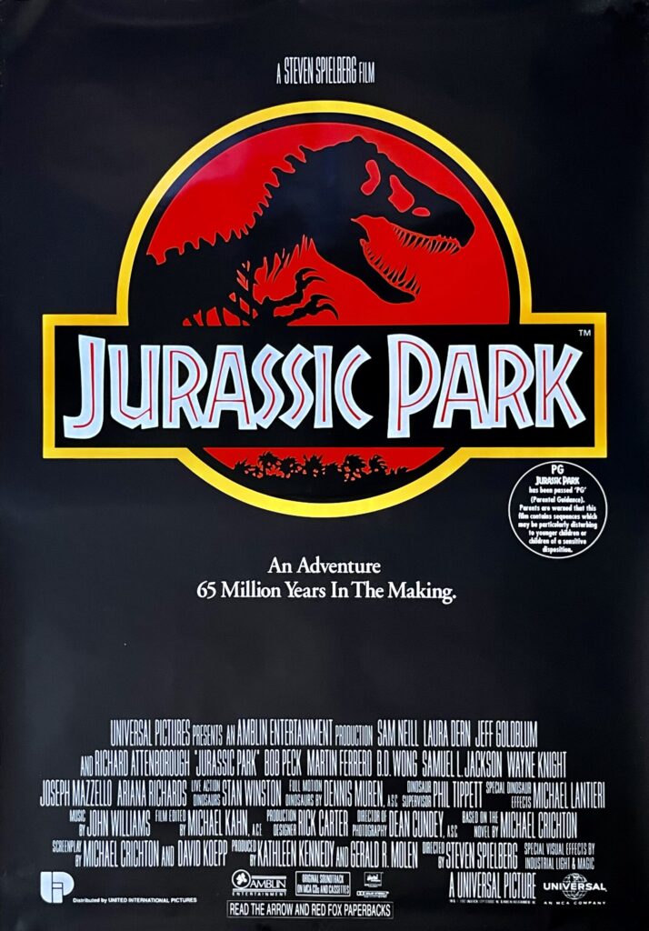 Jurassic Park poster copyright belongs to Universal Pictures