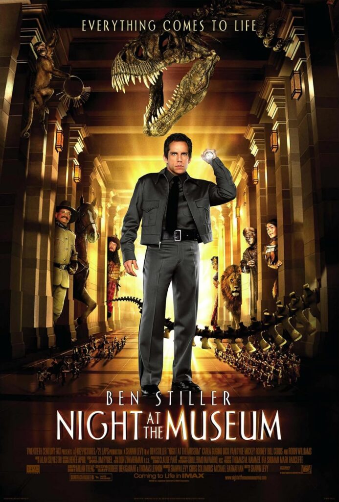 Night at the Museum poster copyright belongs to 20th Century Fox