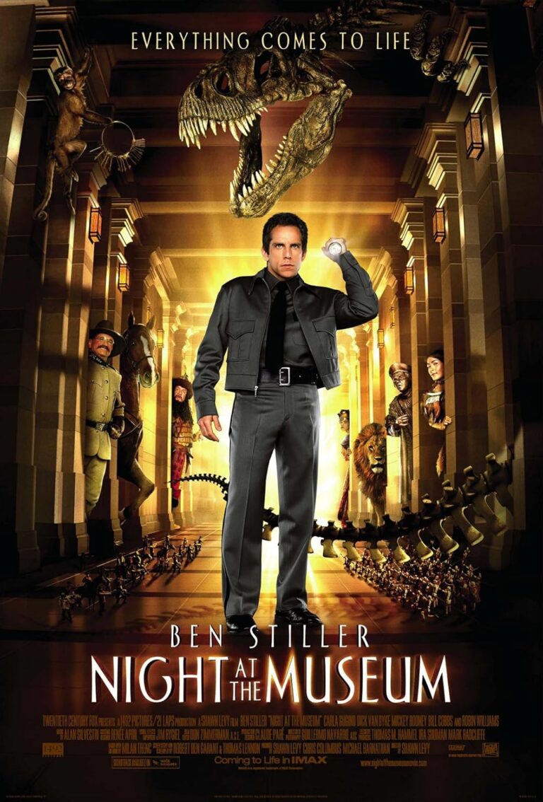 Night at the Museum poster copyright belongs to 20th Century Fox