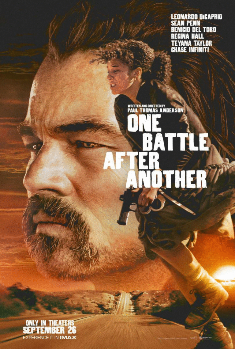 One Battle After Another poster copyright belongs to Warner Bros. Pictures