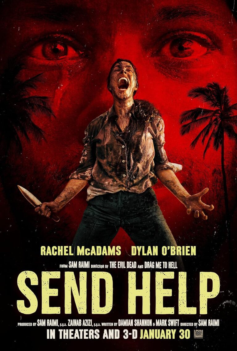 Send Help poster copyright belongs to 20th Century Studios